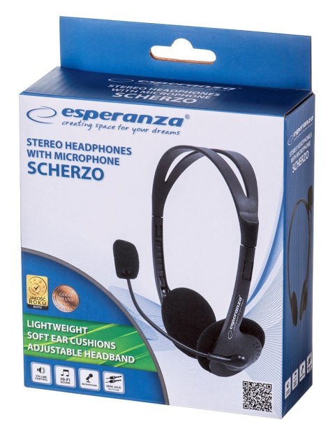 Esperanza Słuchawki Esperanza EH102 (kolor czarny) Esperanza Słuchawki Esperanza EH102 (kolor czarny)