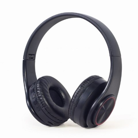 GEMBIRD GEMBIRD SŁUCHAWKI STEREOFONICZNE LED BLUETOOTH CZARNE + MIKROFON + REGULACJA