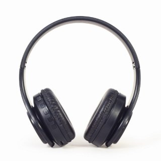 GEMBIRD GEMBIRD SŁUCHAWKI STEREOFONICZNE LED BLUETOOTH CZARNE + MIKROFON + REGULACJA