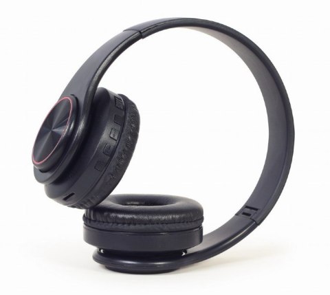 GEMBIRD GEMBIRD SŁUCHAWKI STEREOFONICZNE LED BLUETOOTH CZARNE + MIKROFON + REGULACJA