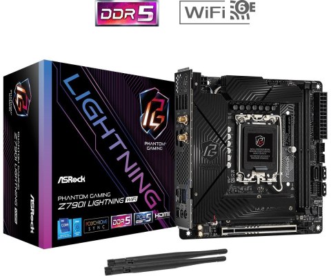 Asrock Płyta główna ASRock Z790I LIGHTNING WIFI Asrock Płyta główna ASRock Z790I LIGHTNING WIFI