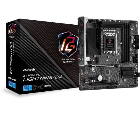 Asrock Płyta główna Asrock Z790M PG Lightning/D4 Asrock Płyta główna Asrock Z790M PG Lightning/D4