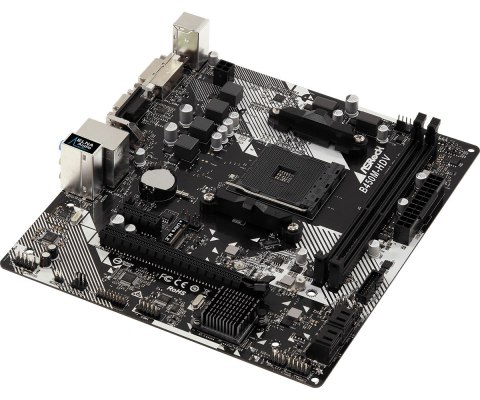 Asrock Płyta główna Asrock B450M-HDV R4.0 (AM4; 2x DDR4 DIMM; Micro ATX)