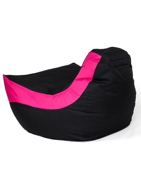 Go Gift Pufa worek sako BOLID czarny-różowy XXL 140x100 Go Gift Pufa worek sako BOLID czarny-różowy XXL 140x100