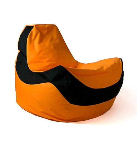 Go Gift Pufa worek sako BOLID pomarańczowy-czarny XXL 140x100 Go Gift Pufa worek sako BOLID pomarańczowy-czarny XXL 140x100