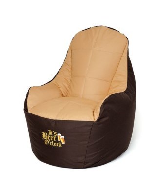 Go Gift Pufa worek sako BOSS brązowy-beżowy XXL 140x90