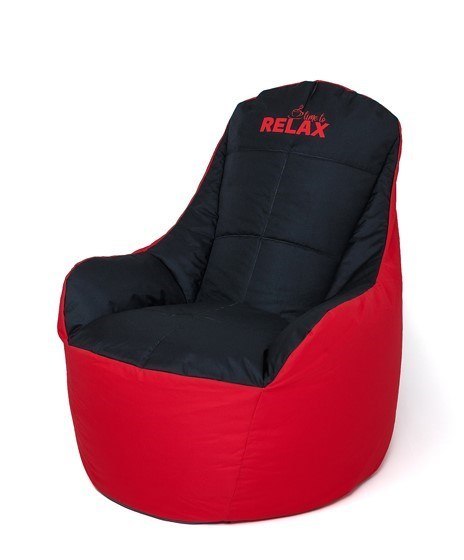 Go Gift Pufa worek sako BOSS czerwony-czarny XXL 140x90 Go Gift Pufa worek sako BOSS czerwony-czarny XXL 140x90