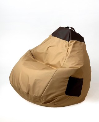 Go Gift Pufa worek sako CHILLOUT kremowy-brązowy XXL 140x100