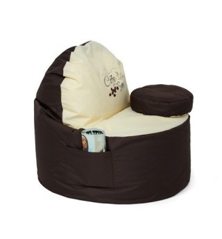 Go Gift Pufa worek sako COFFEE brązowy-beżowy XXL 120x80