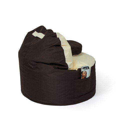 Go Gift Pufa worek sako COFFEE brązowy-beżowy XXL 120x80 Go Gift Pufa worek sako COFFEE brązowy-beżowy XXL 120x80