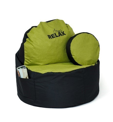 Go Gift Pufa worek sako COFFEE czarny-oliwka XXL 120x80 Go Gift Pufa worek sako COFFEE czarny-oliwka XXL 120x80
