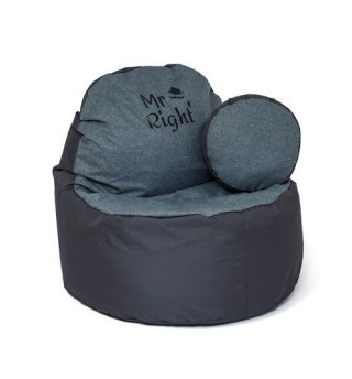 Go Gift Pufa worek sako COFFEE grafit-szary XXL 120x80