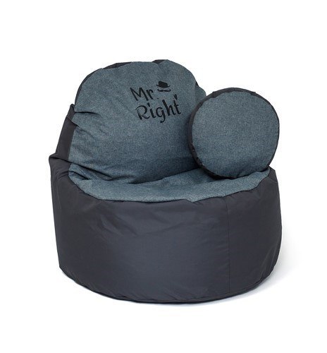 Go Gift Pufa worek sako COFFEE grafit-szary XXL 120x80 Go Gift Pufa worek sako COFFEE grafit-szary XXL 120x80