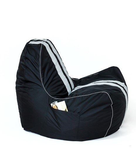 Go Gift Pufa worek sako FERRARI czarny-biały XXL 140x100 Go Gift Pufa worek sako FERRARI czarny-biały XXL 140x100