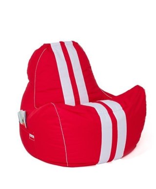 Go Gift Pufa worek sako FERRARI czerwony-biały XXL 140x100