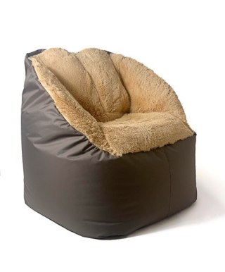 Go Gift Pufa worek sako FLUFFY brąz XXL 140x90