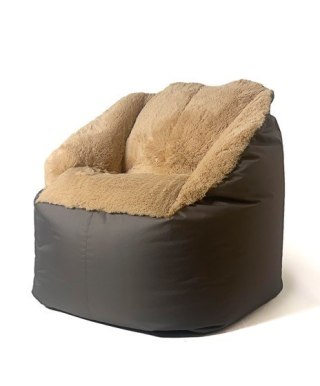 Go Gift Pufa worek sako FLUFFY brąz XXL 140x90