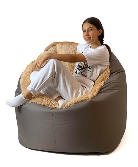 Go Gift Pufa worek sako FLUFFY brąz XXL 140x90 Go Gift Pufa worek sako FLUFFY brąz XXL 140x90