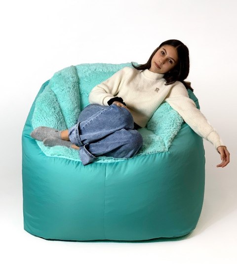 Go Gift Pufa worek sako FLUFFY miętowy XXL -140x90 Go Gift Pufa worek sako FLUFFY miętowy XXL -140x90