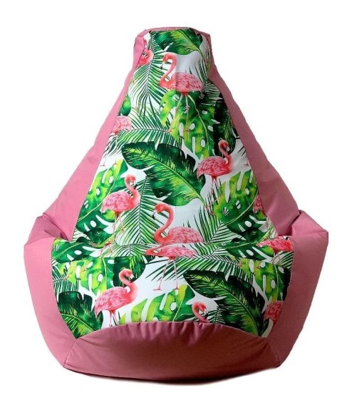 Go Gift Pufa worek sako GRUSZA DRUK róż-flaming XL 130x90 Go Gift Pufa worek sako GRUSZA DRUK róż-flaming XL 130x90