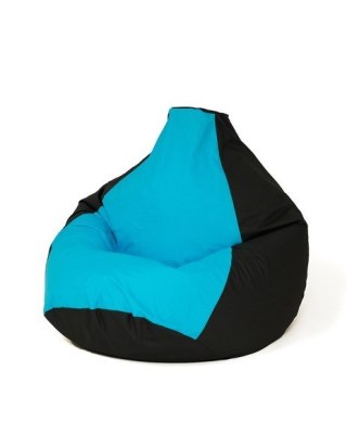 Go Gift Pufa worek sako GRUSZA czarny-niebieski L 105x80