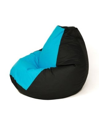 Go Gift Pufa worek sako GRUSZA czarny-niebieski XXL 140x100