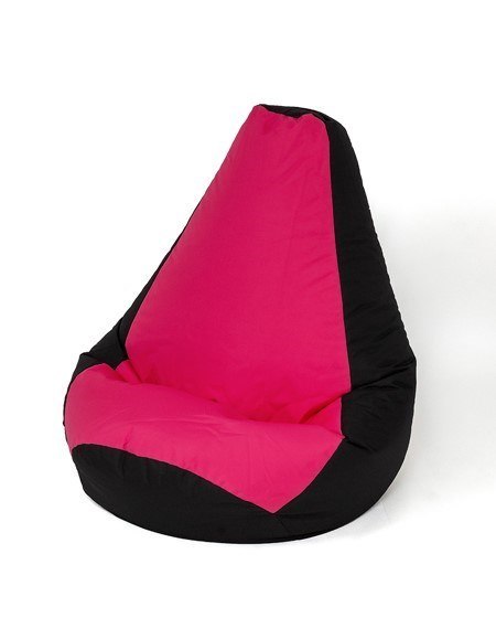 Go Gift Pufa worek sako GRUSZA czarny-różowy XL 130x90 Go Gift Pufa worek sako GRUSZA czarny-różowy XL 130x90
