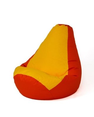 Go Gift Pufa worek sako GRUSZA czerwony-żółty XXL 140x100