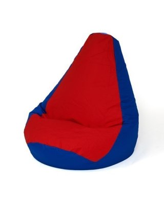 Go Gift Pufa worek sako GRUSZA granatowy-czerwony XXL 140x100