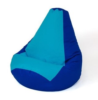 Go Gift Pufa worek sako GRUSZA granatowy-niebieski XXL 140x100