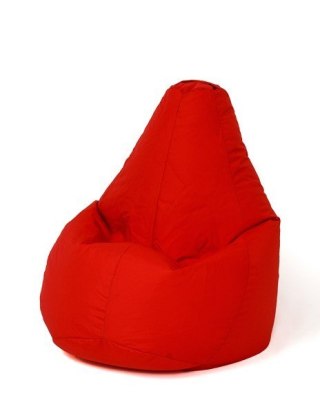 Go Gift Pufa worek sako GRUSZA intensywny czerwony XL 130x90