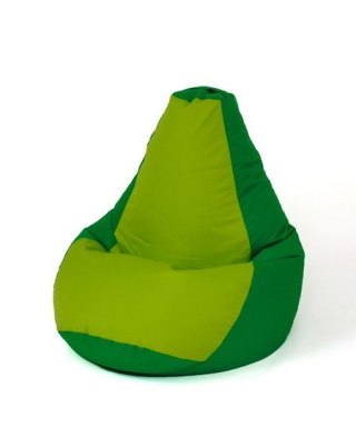 Go Gift Pufa worek sako GRUSZA zielony-jasno zielony XXL 140x100