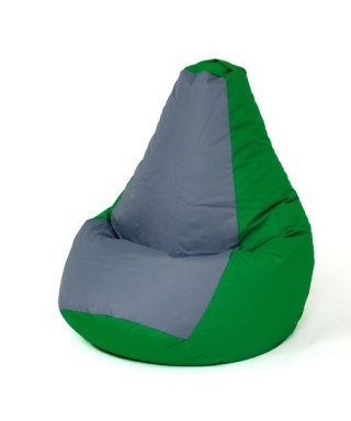 Go Gift Pufa worek sako GRUSZA zielony-szary XXL 140x100