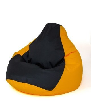 Go Gift Pufa worek sako GRUSZA żółty-czarny XXL 140x100