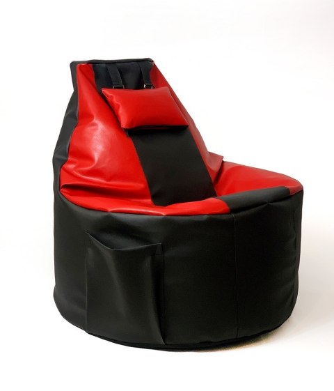 Go Gift Pufa worek sako PLAYER czarny-czerwony XXL 130x90 Go Gift Pufa worek sako PLAYER czarny-czerwony XXL 130x90