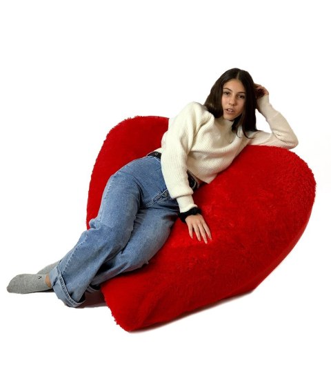 Go Gift Pufa worek sako SERCE czerwony XXL 140x100