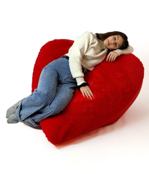Go Gift Pufa worek sako SERCE czerwony XXL 140x100