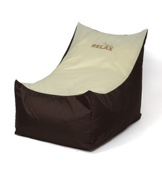 Go Gift Pufa worek sako TRON brązowy-kremowy XXL 140x90