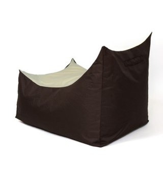 Go Gift Pufa worek sako TRON brązowy-kremowy XXL 140x90
