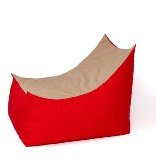 Go Gift Pufa worek sako TRON czerwony-beżowy XXL 140x90