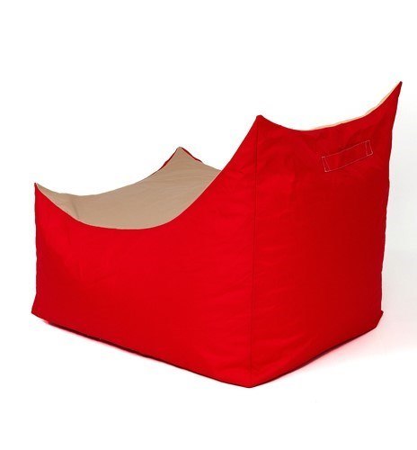 Go Gift Pufa worek sako TRON czerwony-beżowy XXL 140x90 Go Gift Pufa worek sako TRON czerwony-beżowy XXL 140x90