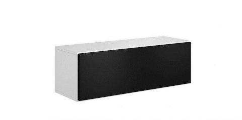 Cama MEBLE Regał ROCO RO1 112/37/39 biały/ biały/ czarny