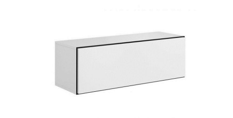 Cama MEBLE Regał ROCO RO1 112/37/39 biały/ czarny/ biały