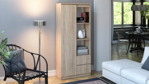 TOP E SHOP REGAŁ BIUROWY RS-80 BILY sonoma TOP E SHOP REGAŁ BIUROWY RS-80 BILY sonoma