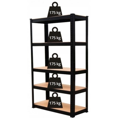 TOP E SHOP Regał metalowy magazynowy P9030 MDF 175KG