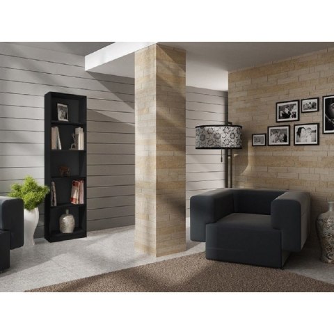 TOP E SHOP REGAŁ NA KSIĄŻKI 40 CM CZARNY TOP E SHOP REGAŁ NA KSIĄŻKI 40 CM CZARNY