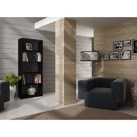 TOP E SHOP REGAŁ NA KSIĄŻKI 60 CM CZARNY TOP E SHOP REGAŁ NA KSIĄŻKI 60 CM CZARNY