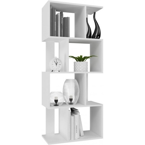TOP E SHOP Regał FIESTA 4P 59,5x30xH140 biel TOP E SHOP Regał FIESTA 4P 59,5x30xH140 biel