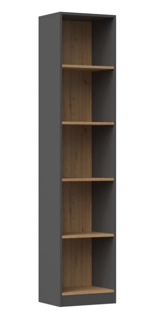 TOP E SHOP Regał R40 40x30xH181 antracyt/artisan
