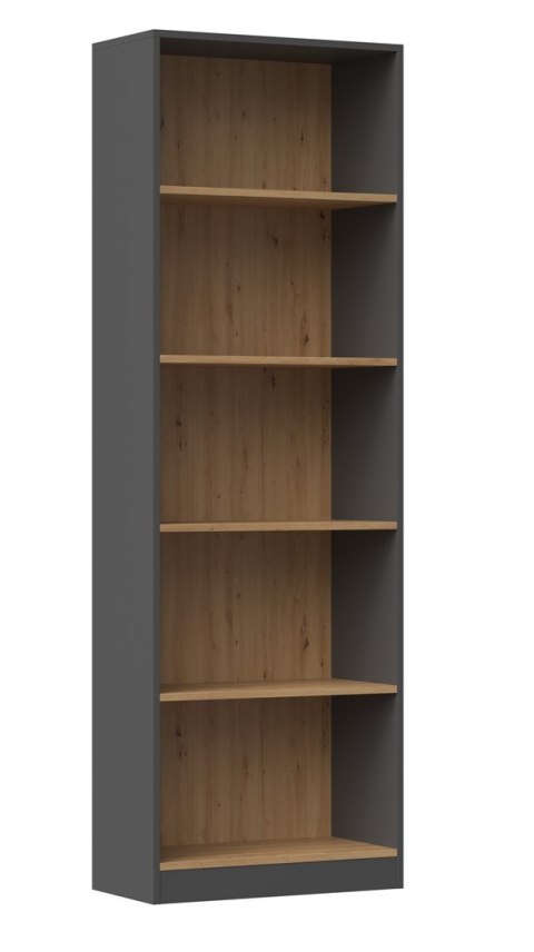 TOP E SHOP Regał R60 60x30xH182 antracyt/artisan TOP E SHOP Regał R60 60x30xH182 antracyt/artisan